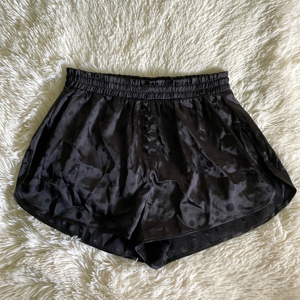 For Love And Lemons Black Polka Dot Shorts